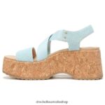 Dottie Strappy Wedge Sandal Unisex Dr. Scholl's 4Z4JXV202 Blue - Image 3
