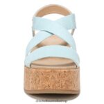 Dottie Strappy Wedge Sandal Unisex Dr. Scholl's 4Z4JXV202 Blue - Image 5