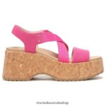 Dottie Strappy Wedge Sandal Unisex Dr. Scholl's 4Z4JXV203 Pink - Image 2
