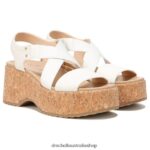 Dottie Strappy Wedge Sandal Unisex Dr. Scholl's 4Z4JXV204 White