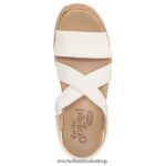 Dottie Strappy Wedge Sandal Unisex Dr. Scholl's 4Z4JXV204 White - Image 4