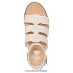 Eleanor Block Heel Sandal Unisex Dr. Scholl's 4Z4JXV245 Tofu White Synthetic - Image 4