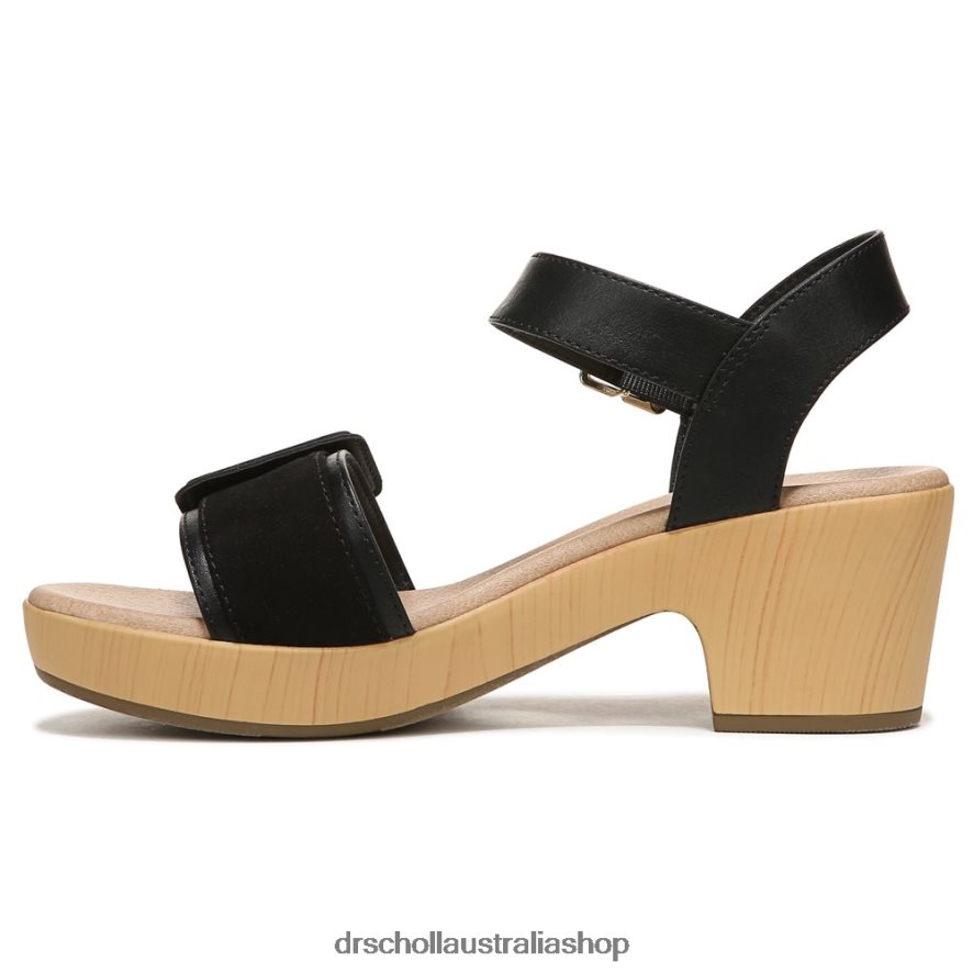Felicity Too Block Heel Sandal Unisex Dr. Scholl's 4Z4JXV160 Black Synthetic - Image 3