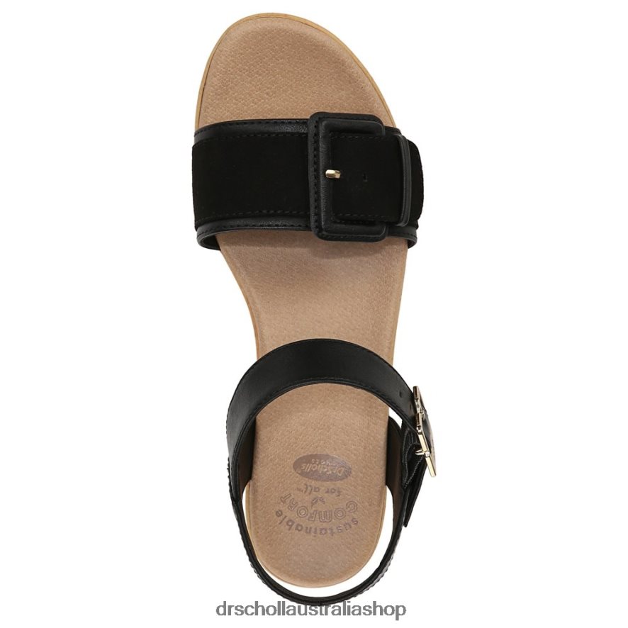 Felicity Too Block Heel Sandal Unisex Dr. Scholl's 4Z4JXV160 Black Synthetic - Image 4