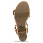Felicity Too Block Heel Sandal Unisex Dr. Scholl's 4Z4JXV162 Honey Brown Synthetic - Image 7