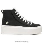 For Now Hi Top Platform Sneaker Unisex Dr. Scholl's 4Z4JXV225 Black Fabric - Image 2