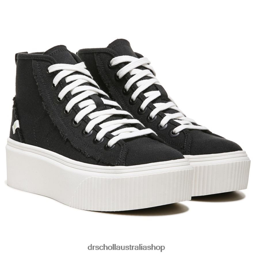 For Now Hi Top Platform Sneaker Unisex Dr. Scholl's 4Z4JXV225 Black Fabric - Image 1