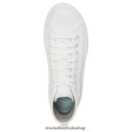 For Now Hi Top Platform Sneaker Unisex Dr. Scholl's 4Z4JXV226 White Fabric - Image 4