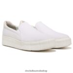 Happiness Lo Slip On Sneaker Unisex Dr. Scholl's 4Z4JXV84 White Fabric