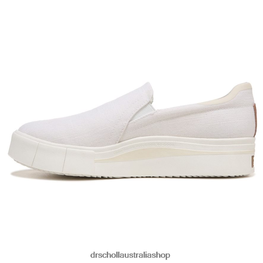 Happiness Lo Slip On Sneaker Unisex Dr. Scholl's 4Z4JXV84 White Fabric - Image 3