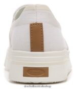 Happiness Lo Slip On Sneaker Unisex Dr. Scholl's 4Z4JXV84 White Fabric - Image 6