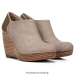 Harlow Wedge Bootie Unisex Dr. Scholl's 4Z4JXV148 Taupe