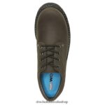 Harrington II Slip Resistant Oxford Unisex Dr. Scholl's 4Z4JXV284 Brown Leather - Image 4