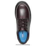 Harrington II Slip Resistant Oxford Unisex Dr. Scholl's 4Z4JXV286 Brown Leather - Image 4