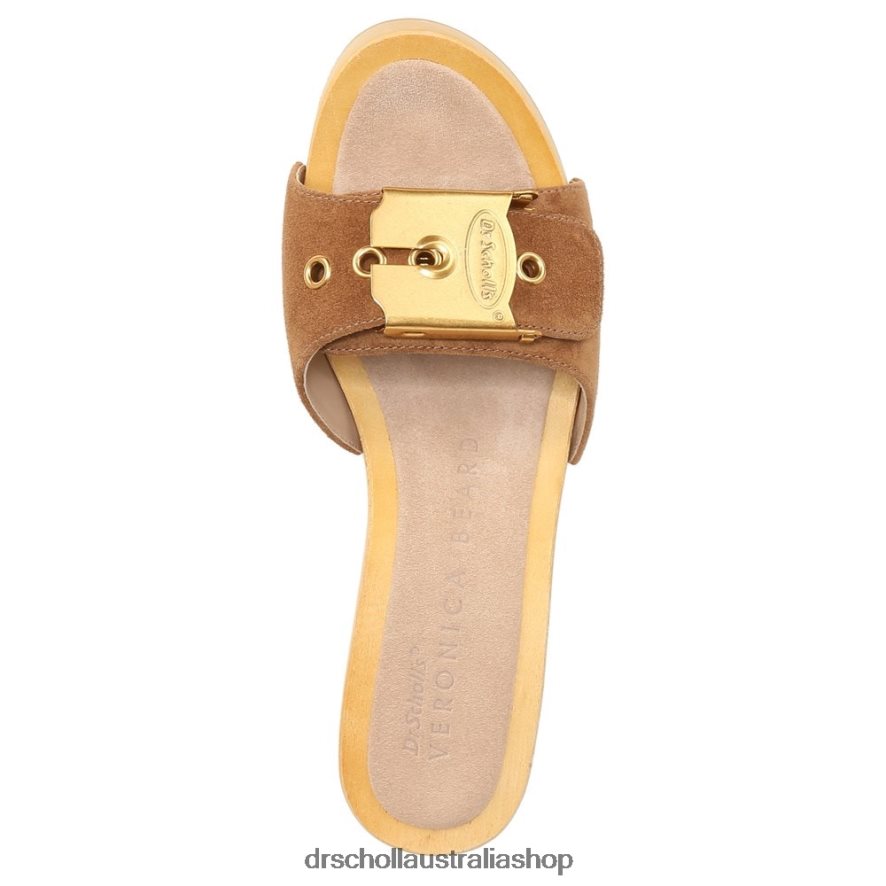 Hula Sandal Unisex Dr. Scholl's x Veronica Beard 4Z4JXV131 Hazelwood Brown Suede - Image 4