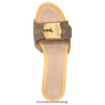 Hula Sandal Unisex Dr. Scholl's x Veronica Beard 4Z4JXV132 Khaki Green Canvas - Image 4