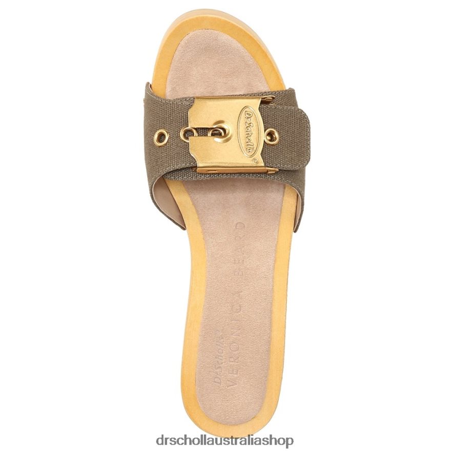 Hula Sandal Unisex Dr. Scholl's x Veronica Beard 4Z4JXV132 Khaki Green Canvas - Image 4