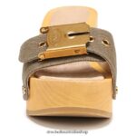 Hula Sandal Unisex Dr. Scholl's x Veronica Beard 4Z4JXV132 Khaki Green Canvas - Image 5