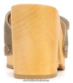 Hula Sandal Unisex Dr. Scholl's x Veronica Beard 4Z4JXV132 Khaki Green Canvas - Image 6