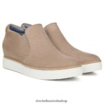 If Only Wedge Sneaker Unisex Dr. Scholl's 4Z4JXV60 Toasted Taupe Microfiber Perf