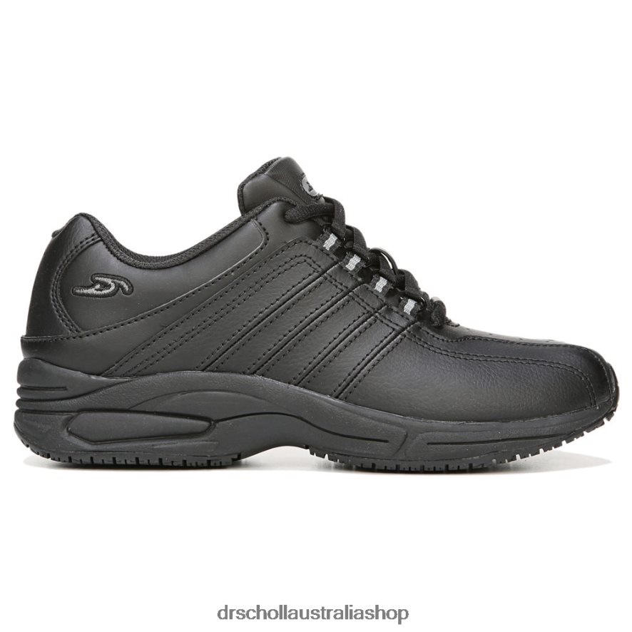 Kimberly II Slip Resistant Sneaker Unisex Dr. Scholl's 4Z4JXV249 Black Leather - Image 2