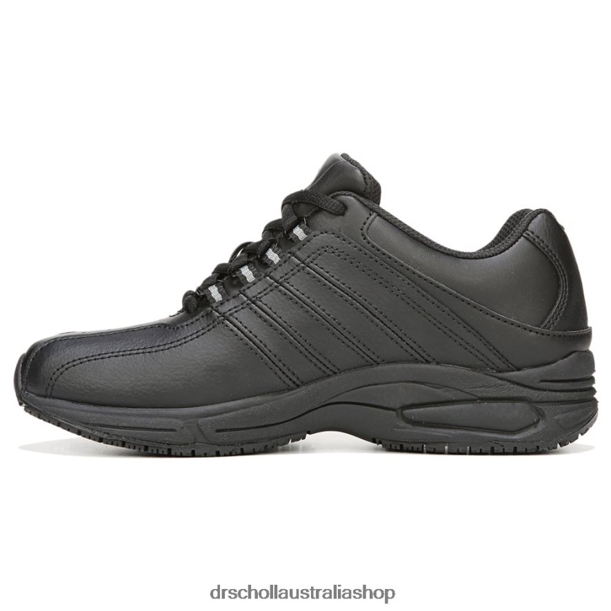 Kimberly II Slip Resistant Sneaker Unisex Dr. Scholl's 4Z4JXV249 Black Leather - Image 3