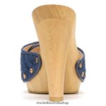 Lolli High Heel Sandal Unisex Dr. Scholl's x Veronica Beard 4Z4JXV114 Mountain Blue Denim Fabric - Image 6