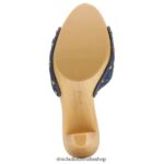 Lolli High Heel Sandal Unisex Dr. Scholl's x Veronica Beard 4Z4JXV114 Mountain Blue Denim Fabric - Image 7