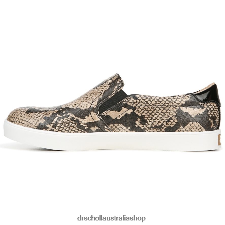 Madison Slip On Sneaker Unisex Dr. Scholl's 4Z4JXV42 Black/Tan Snake Print - Image 3
