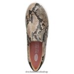 Madison Slip On Sneaker Unisex Dr. Scholl's 4Z4JXV42 Black/Tan Snake Print - Image 4