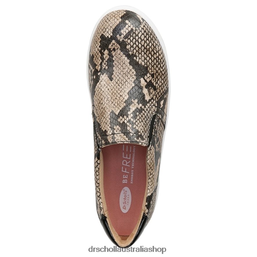 Madison Slip On Sneaker Unisex Dr. Scholl's 4Z4JXV42 Black/Tan Snake Print - Image 4