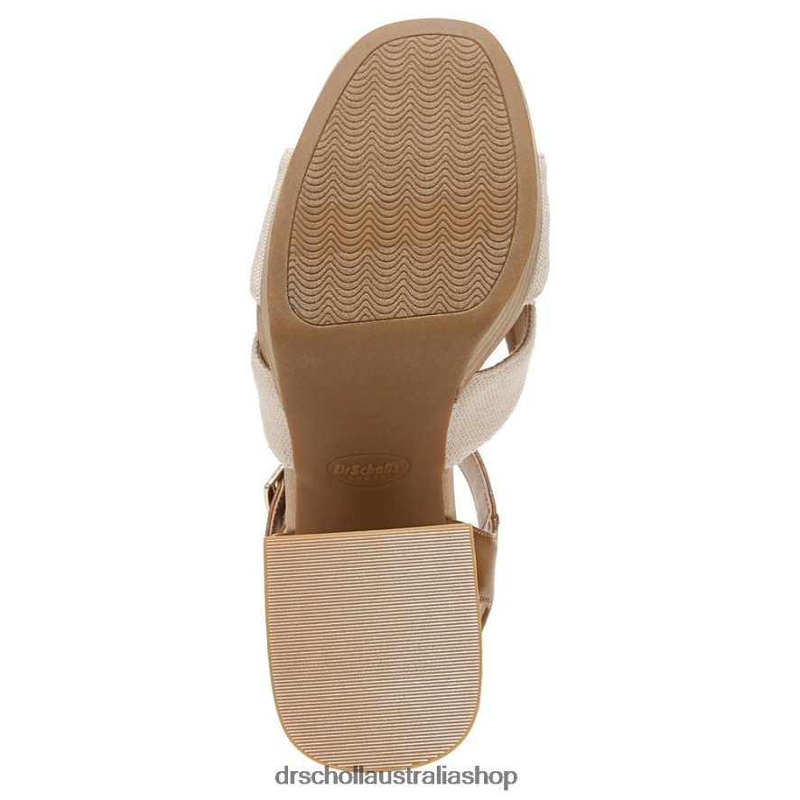 Mariah Block Heel Sandal Unisex Dr. Scholl's 4Z4JXV213 Light Brown Synthetic/Fabric - Image 7