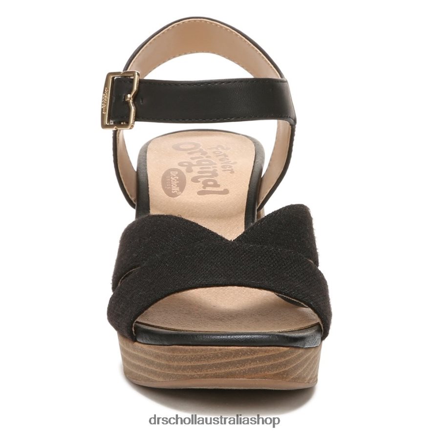 Mariah Block Heel Sandal Unisex Dr. Scholl's 4Z4JXV214 Black Synthetic/Fabric - Image 5
