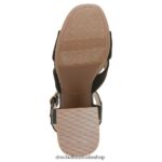 Mariah Block Heel Sandal Unisex Dr. Scholl's 4Z4JXV214 Black Synthetic/Fabric - Image 7