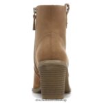 Mirage Wedge Bootie Unisex Dr. Scholl's 4Z4JXV169 Chip Brown Fabric - Image 6