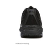 Monster Slip Resistant Sneaker Unisex Dr. Scholl's 4Z4JXV288 Black Leather - Image 6