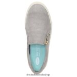 No Chill Slip On Sneaker Unisex Dr. Scholl's 4Z4JXV220 Soft Grey Microfiber - Image 4