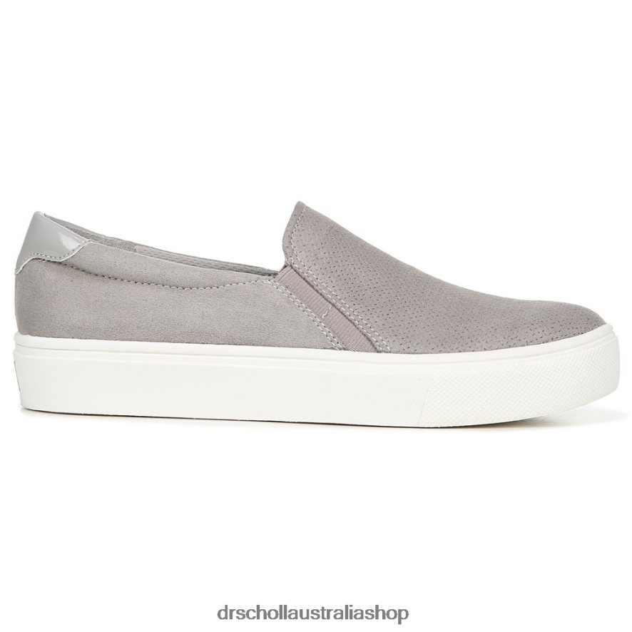 Nova Slip On Sneaker Unisex Dr. Scholl's 4Z4JXV70 Soft Grey Microfiber Perf - Image 2