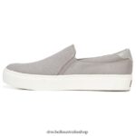 Nova Slip On Sneaker Unisex Dr. Scholl's 4Z4JXV70 Soft Grey Microfiber Perf - Image 3