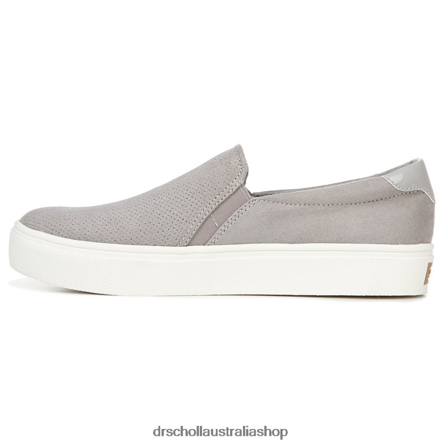 Nova Slip On Sneaker Unisex Dr. Scholl's 4Z4JXV70 Soft Grey Microfiber Perf - Image 3