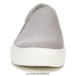 Nova Slip On Sneaker Unisex Dr. Scholl's 4Z4JXV70 Soft Grey Microfiber Perf - Image 5
