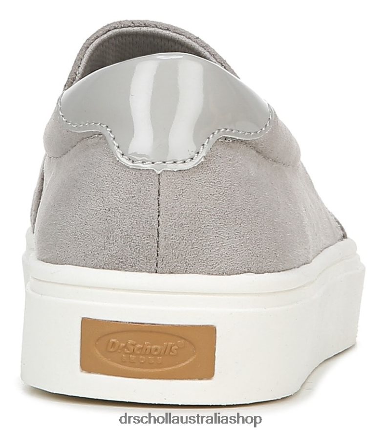 Nova Slip On Sneaker Unisex Dr. Scholl's 4Z4JXV70 Soft Grey Microfiber Perf - Image 6