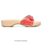 Original Sandal Unisex Dr. Scholl's 4Z4JXV16 Red Leather - Image 2