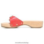 Original Sandal Unisex Dr. Scholl's 4Z4JXV16 Red Leather - Image 3