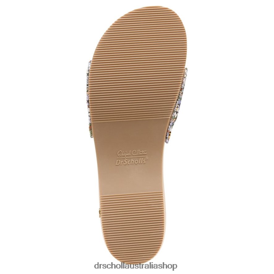 Original Sandal Unisex Dr. Scholl's x Veronica Beard 4Z4JXV116 Forest Green Floral Canvas - Image 7