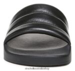 Pisces Chill Slide Sandal Unisex Dr. Scholl's 4Z4JXV209 Black Leather - Image 5