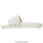 Pisces Chill Slide Sandal Unisex Dr. Scholl's 4Z4JXV210 Beige Leather - Image 3