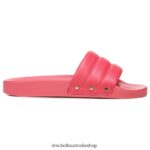 Pisces Chill Slide Sandal Unisex Dr. Scholl's 4Z4JXV212 Dark Pink Leather - Image 2