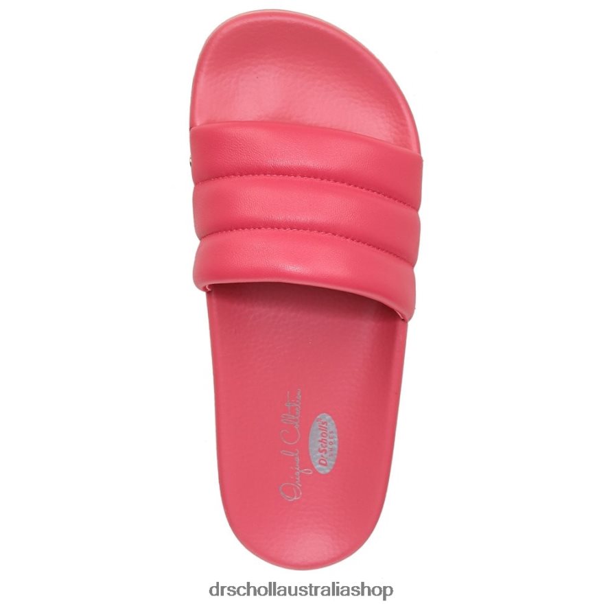 Pisces Chill Slide Sandal Unisex Dr. Scholl's 4Z4JXV212 Dark Pink Leather - Image 4