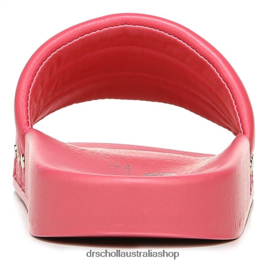 Pisces Chill Slide Sandal Unisex Dr. Scholl's 4Z4JXV212 Dark Pink Leather - Image 6